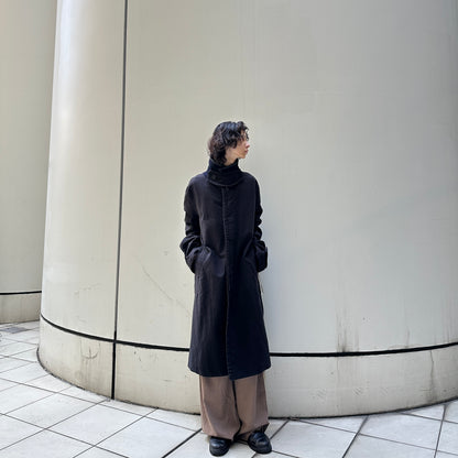 sacai 22AW Black Multi-Button Bal Collar Coat Size 4