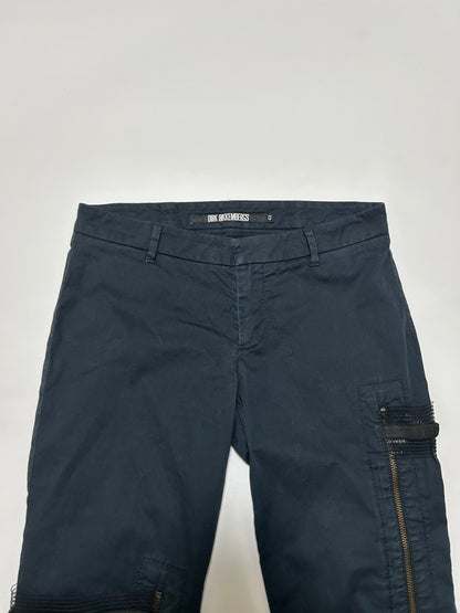 DIRK BIKKEMBERGS 90s Cropped Pants Dark Navy Size 42