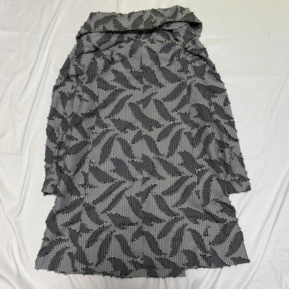 HaaT ISSEY MIYAKE 2019AW Leaf Pattern Long Coat Size 4