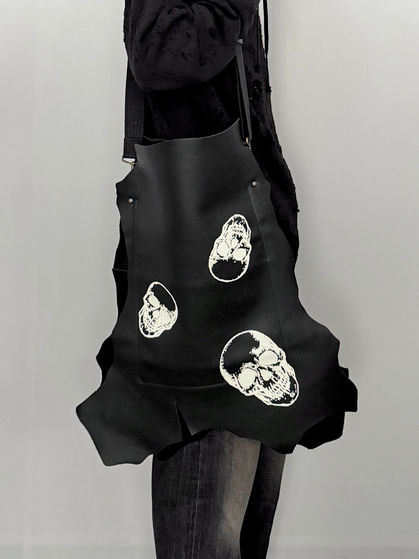 Beauty Beast Black Skull Bag