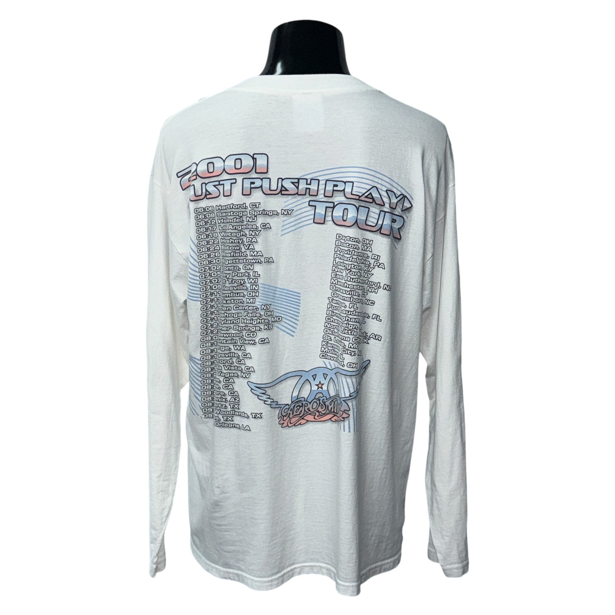 AEROSMITH 00s JUST PUSH PLAY TOUR 2001 Sorayama Long Sleeve Size L