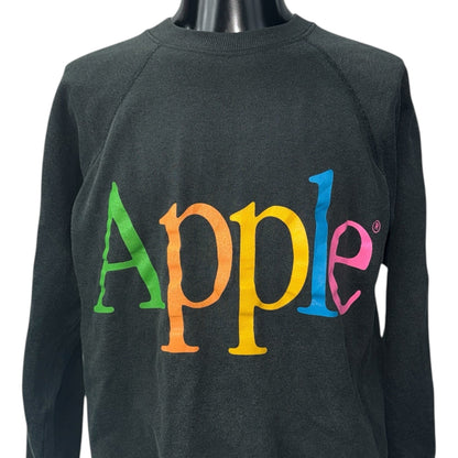Apple 80s/90s Rainbow Logo Hanes Vintage Sweatshirt Size L