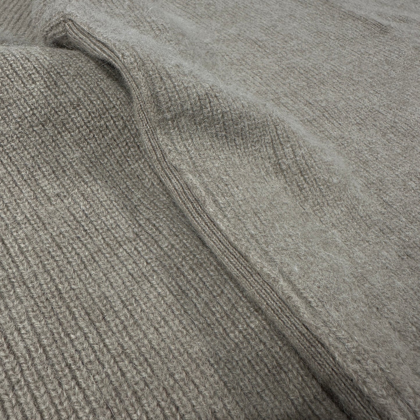 YOKE 19AW Beige Alpaca Wool Crewneck Knit Sweater Size M