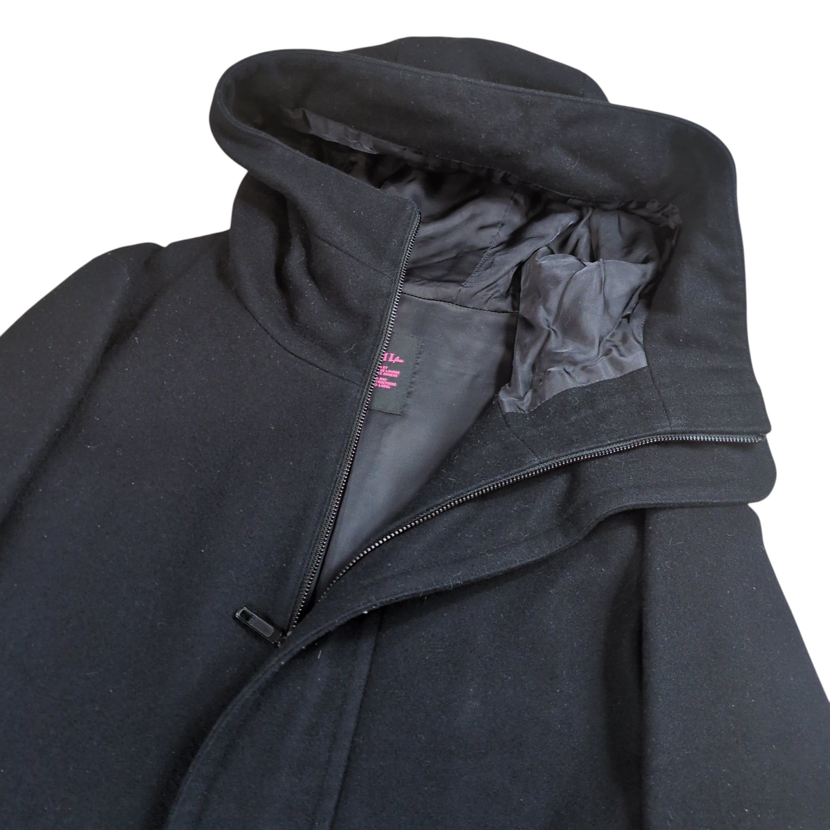 Limi Feu Double Zip Wool Hooded Long Coat Size S