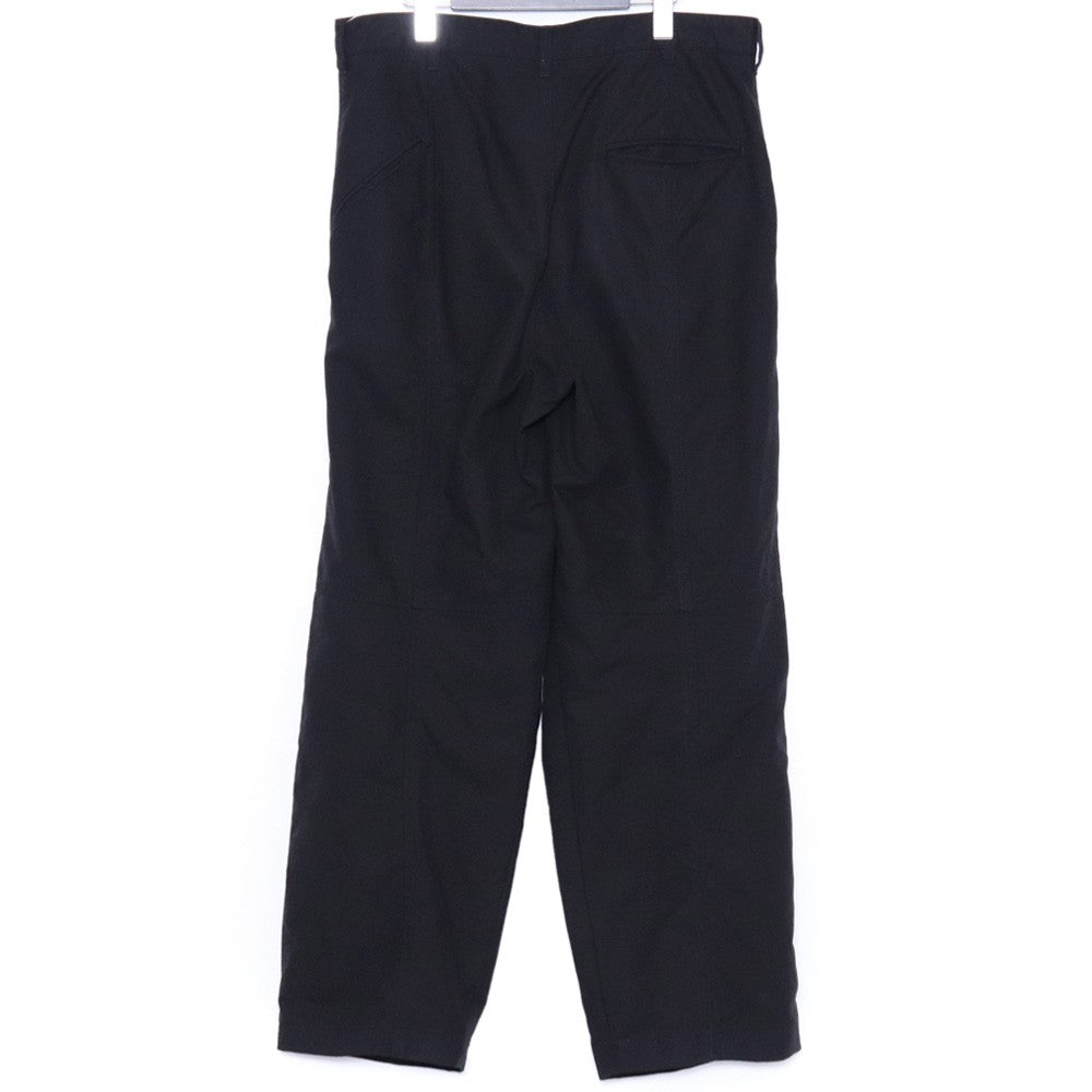 THE VIRIDI-ANNE Garment Dye Cotton Wide Pants Black Size 3