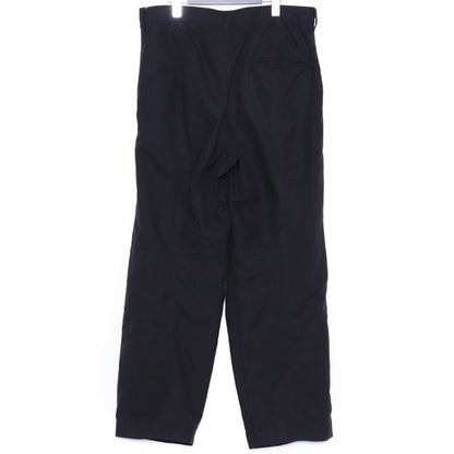 THE VIRIDI-ANNE Garment Dye Cotton Wide Pants Black Size 3