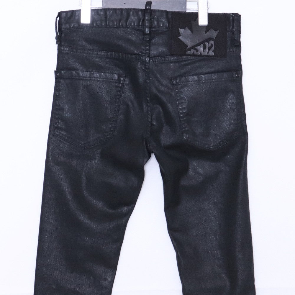 Dsquared2 COOL GUY JEAN Coated Skinny Black 22AW Size 44