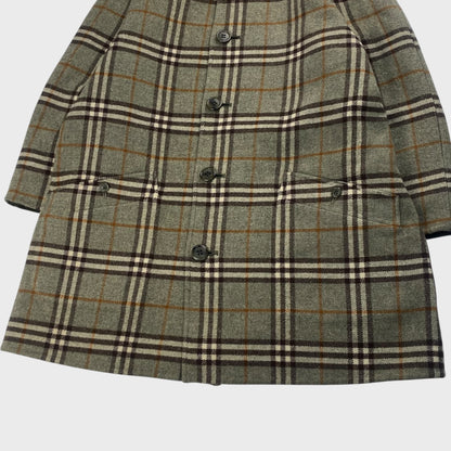 Burberrys' 90s Reversible Wool Short Coat Nova Check Size M