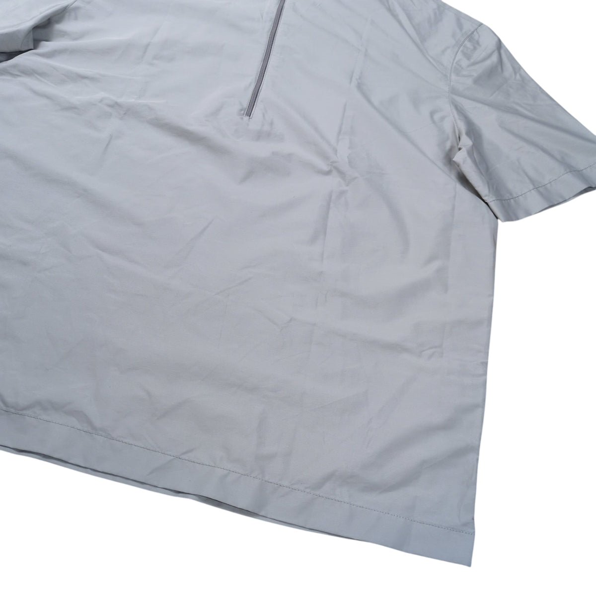 PRADA SPORT 1990s Half Zip High Neck Nylon Shirt Gray Size S