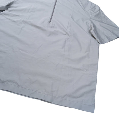 PRADA SPORT 1990s Half Zip High Neck Nylon Shirt Gray Size S