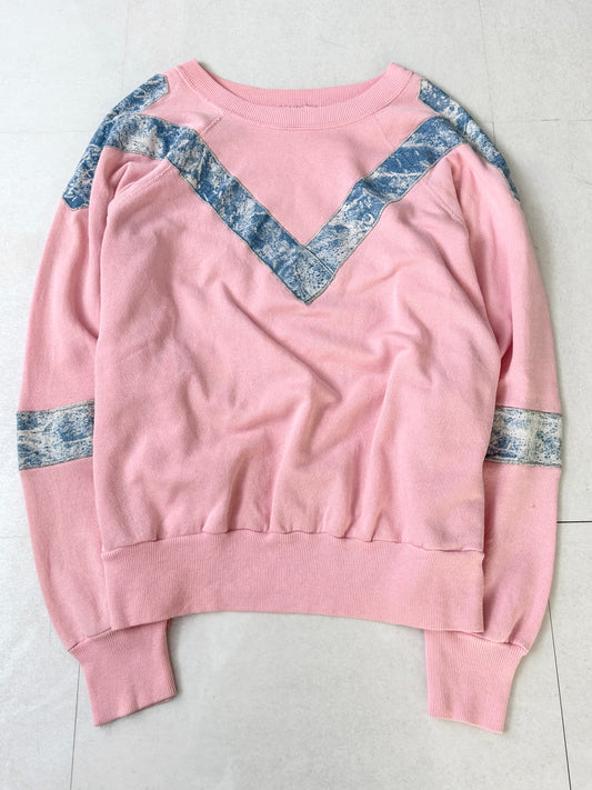 Vintage USA Made Design Sweatshirt Cotton Blend Size L