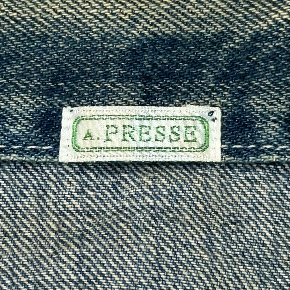 A.PRESSE 24AW US Army Vintage Denim Jacket Blue Size 1