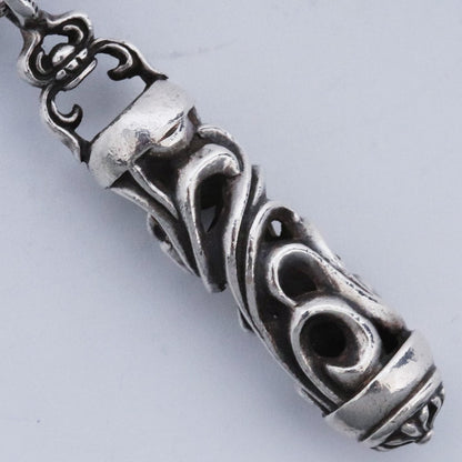 Chrome Hearts Old Roller Scroll Necklace Black Size F