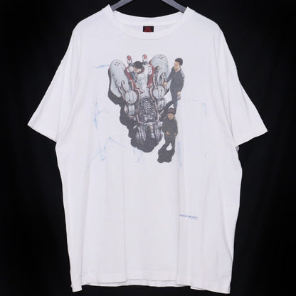 Saint Michael FD-SS TEE / BIKE T-Shirt White Size XL