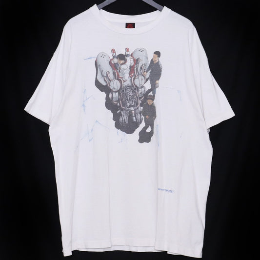 Saint Michael FD-SS TEE / BIKE T-Shirt White Size XL