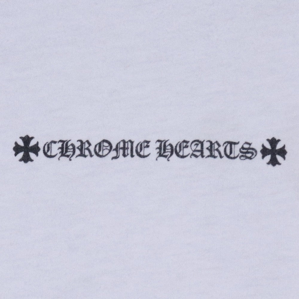 CHROME HEARTS Back Arch Logo CH Plus T-Shirt White Size M