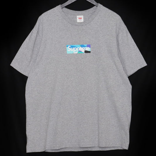 SUPREME 21SS Emilio Pucci Box Logo T-Shirt Gray Size L
