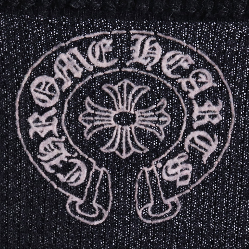 CHROME HEARTS Old Horseshoe CH+ Thermal Long Sleeve Tee Black Size M