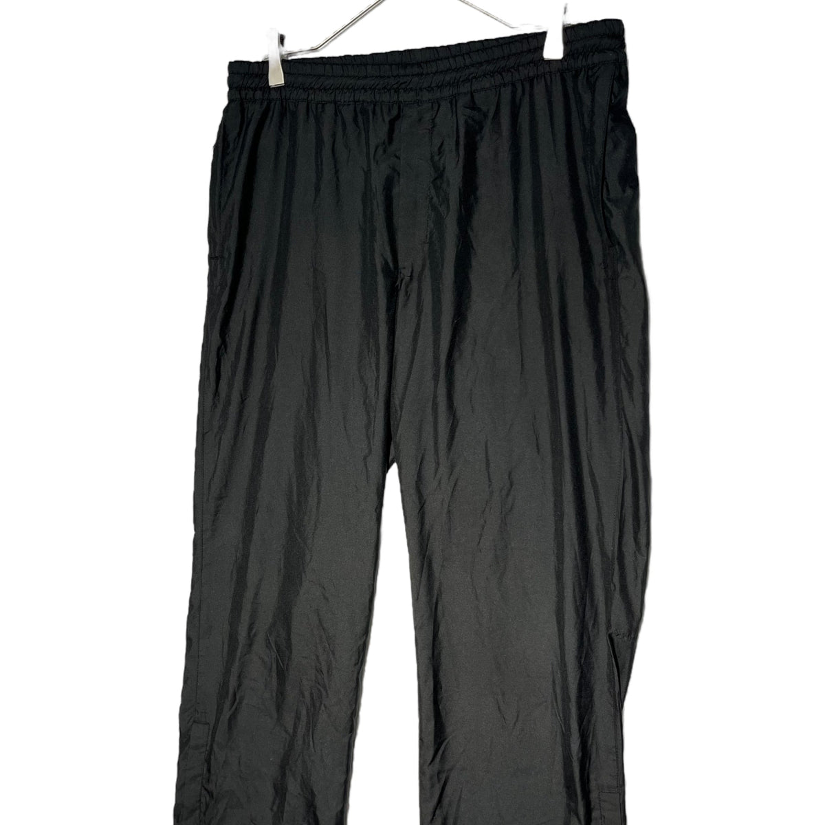 PRADA SPORT 00s Y2K Hem Zip Logo Tech Pants Black Size 48