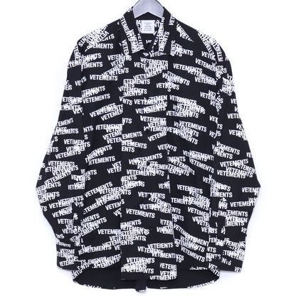 Vetements 22SS STAMPED LOGO Long Sleeve Shirt Size S