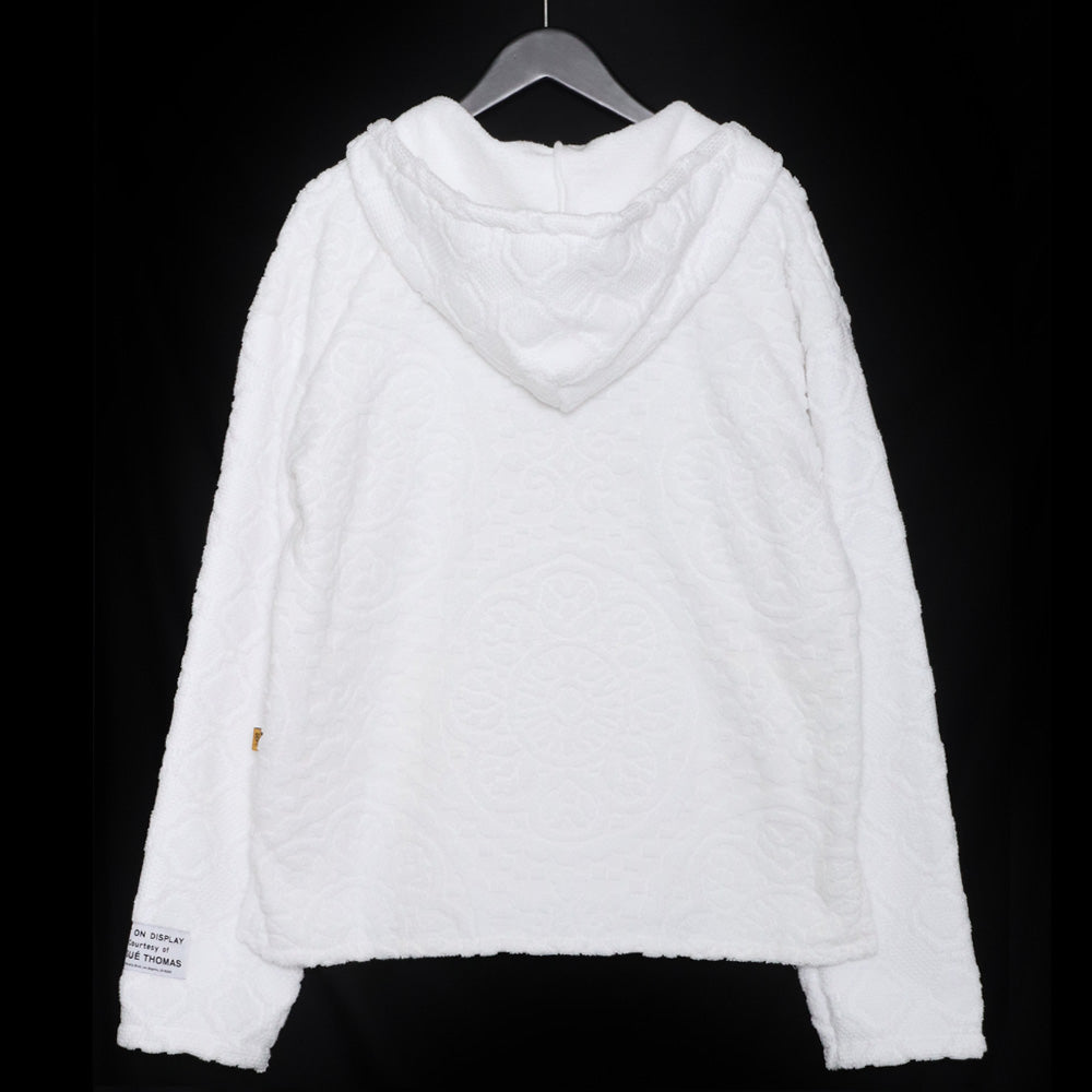 Gallery Dept. White Cotton Pile Mexican Hoodie Size S