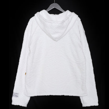 Gallery Dept. White Cotton Pile Mexican Hoodie Size S