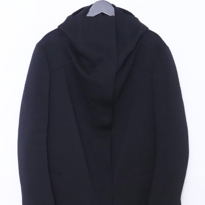 THAMANYAH 13AW Wool Zipper Hooded Coat Black Size 44