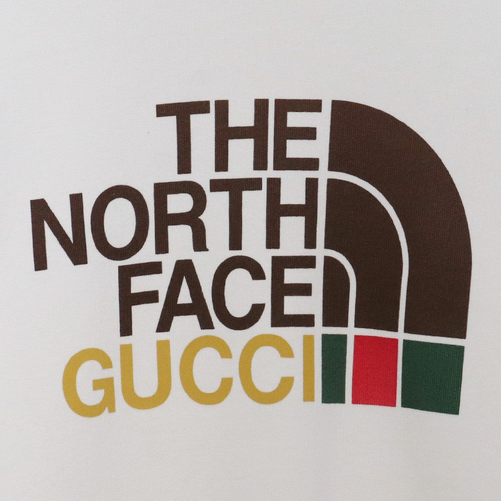 GUCCI x The North Face Logo Sweatshirt Beige Sweatshirt Size S