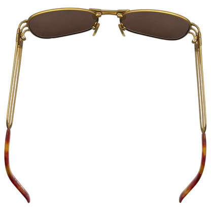 Jean Paul GAULTIER 80s Vintage JPG 3 Sunglasses Gold/Brown