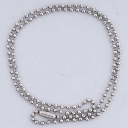 Chrome Hearts Silver Ball Necklace 18inch