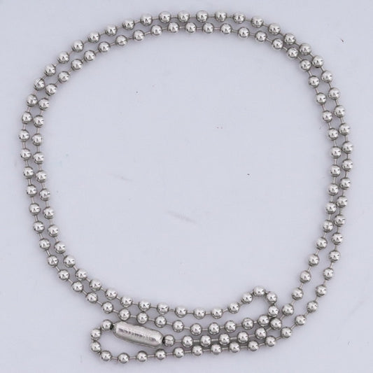 Chrome Hearts Silver Ball Necklace 18inch