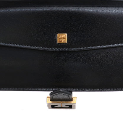 GIVENCHY Diamond Quilted Leather GV3 Wallet Black Size F