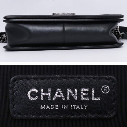 CHANEL BOY CHANEL Boy Chanel Bag Black Size L