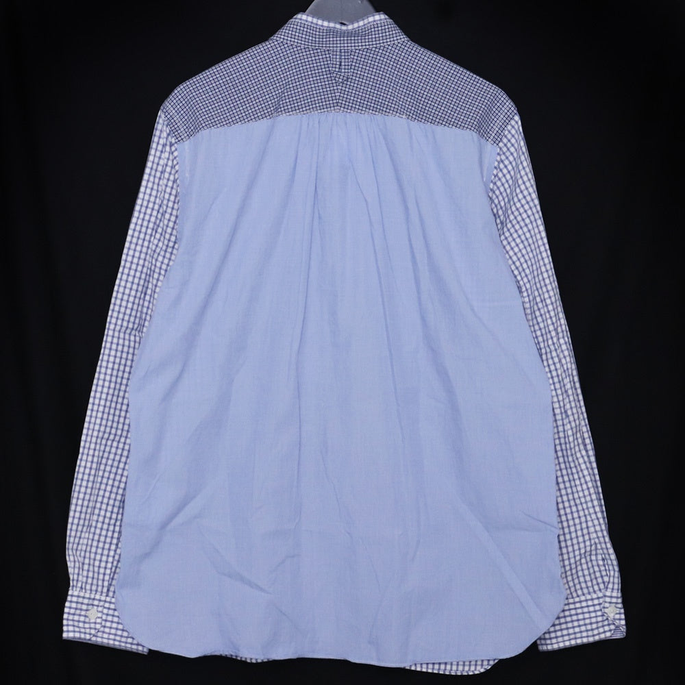 JUNYA WATANABE MAN Cotton Gingham Button-Up Shirt Size L