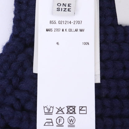 DRIES VAN NOTEN 25AW Zip-Up Scarf Navy Size ONE