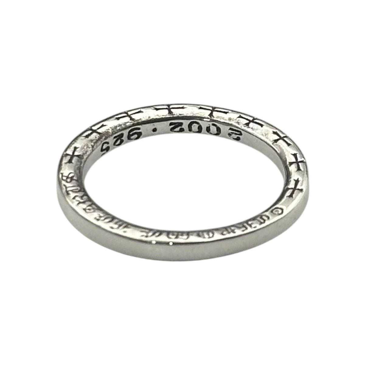 CHROME HEARTS NTFL Silver Ring Size JP 25