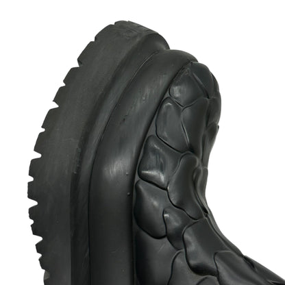 VALENTINO Atelier 03 Rose Rubber Platform Rain Boots Size 38