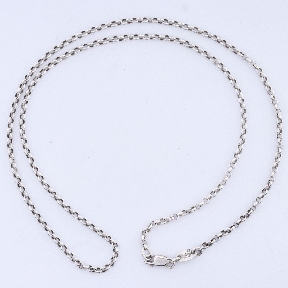 CHROME HEARTS 18inch Roll Necklace Silver Size ONE SIZE