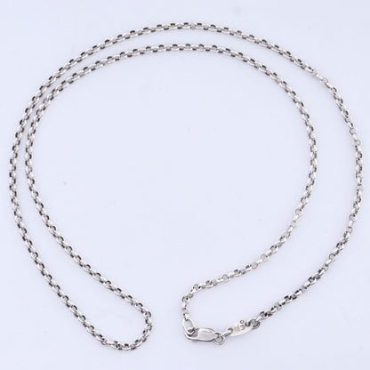CHROME HEARTS 18inch Roll Necklace Silver Size ONE SIZE