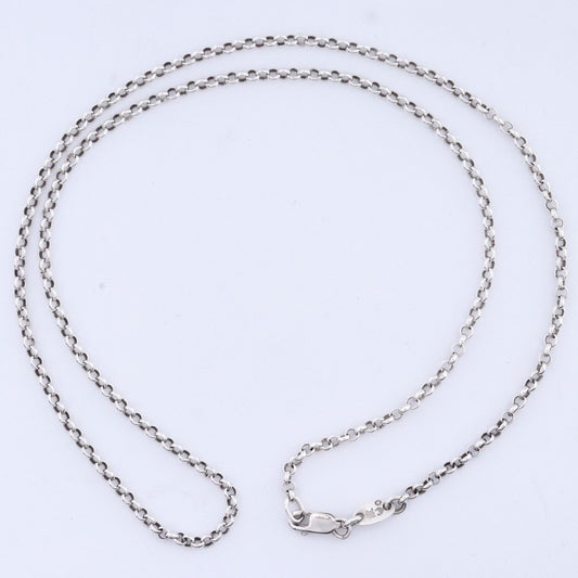 CHROME HEARTS 18inch Roll Necklace Silver Size ONE SIZE