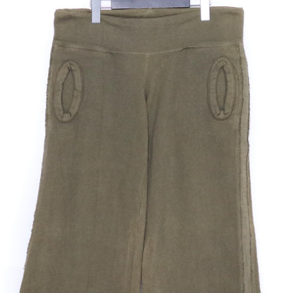 SHARESPIRIT Wide Flare Sweat Pants Khaki Size M