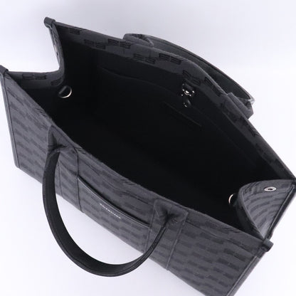 BALENCIAGA BB Logo Hardware 2-Way Tote Bag Black Size F