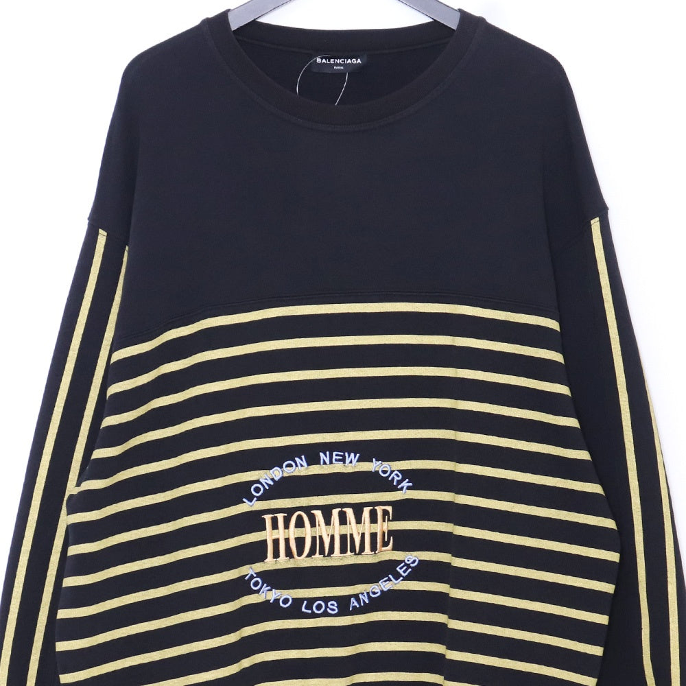 BALENCIAGA 17AW Homme Oversized Sweatshirt Black Size M