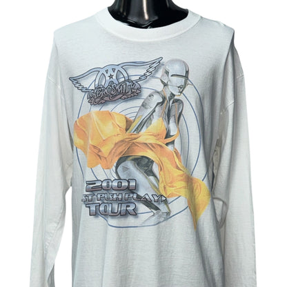 AEROSMITH 00s JUST PUSH PLAY TOUR 2001 Sorayama Long Sleeve Size L