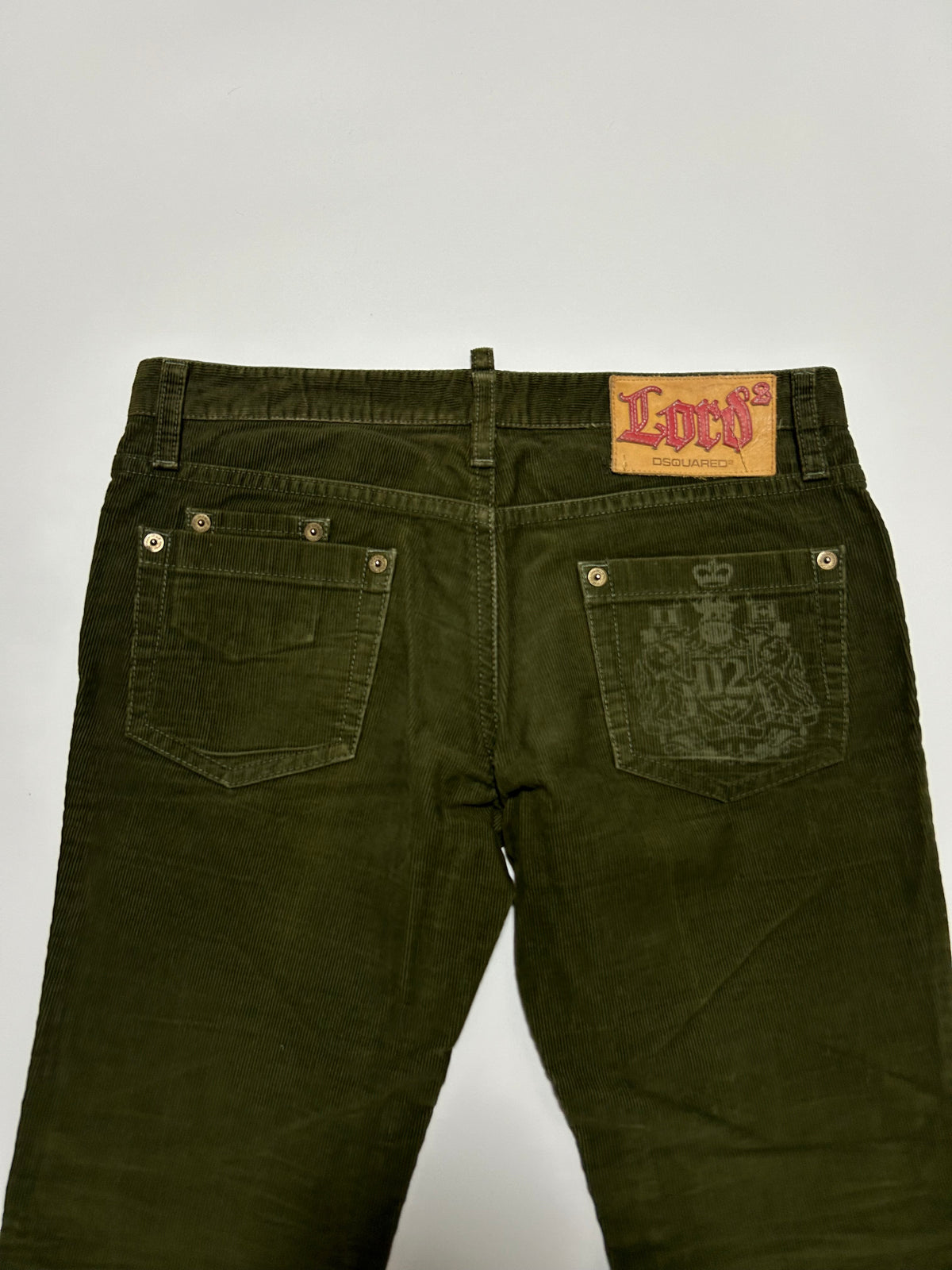 Dsquared2 DSQUARED AW2006 Corduroy Trousers Green Size 52