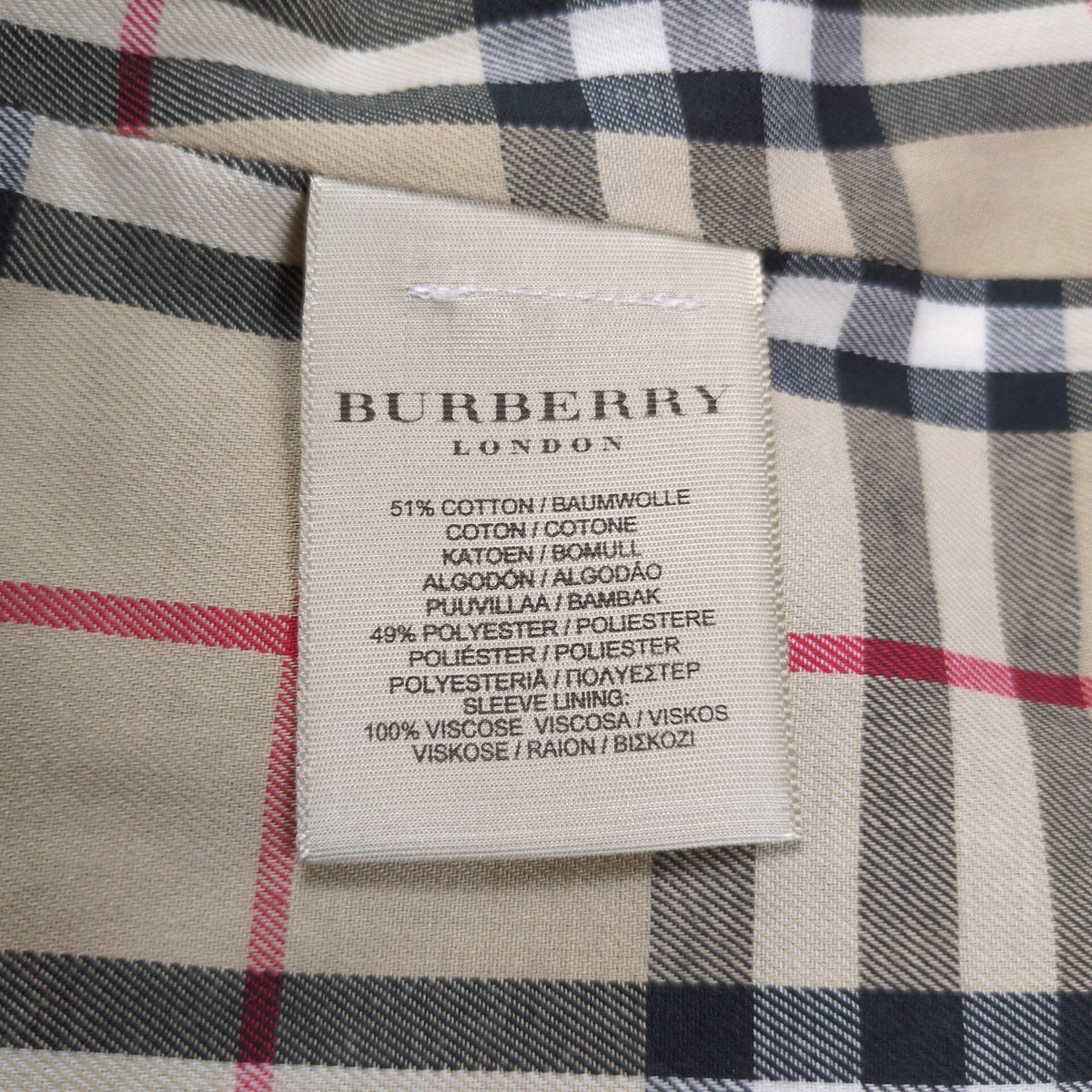 BURBERRY LONDON Black Burberry Check Balmacaan Coat