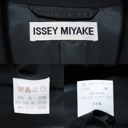ISSEY MIYAKE 94AW Wool Silk Peak Lapel Blazer Black Size M