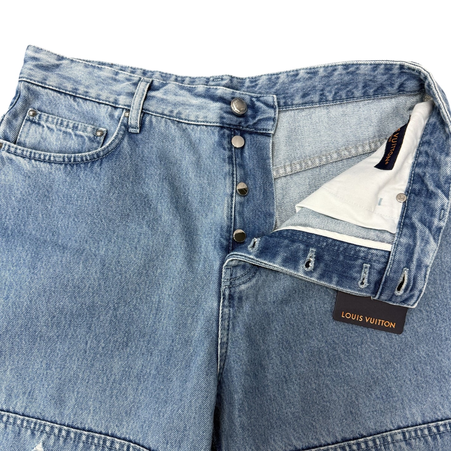 LOUIS VUITTON 25SS Monogram Skate Denim Pants Size 31