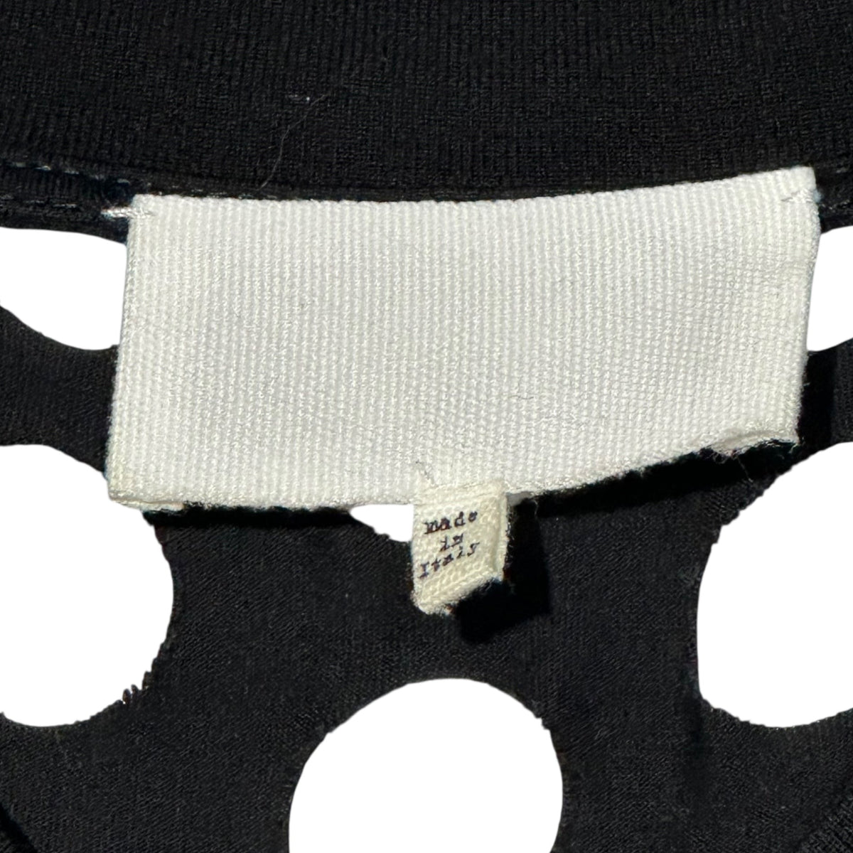 MAISON MARGIELA 20SS Holes Oversize T-Shirt Black Size XS