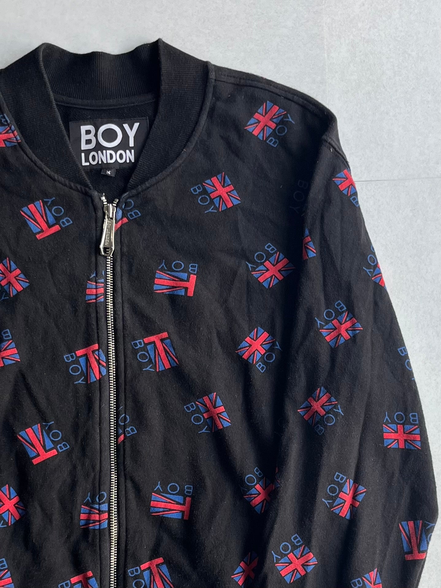 Boy London Union Jack Zip Jacket Cotton Size M